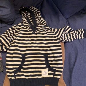 Cute striped light sweater hoodie